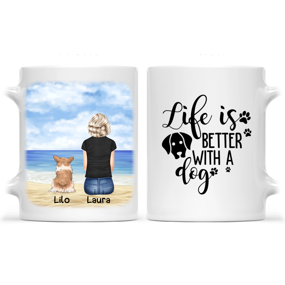Tasse « Chien Maman » - Tasse personnalisée « Chien Maman »