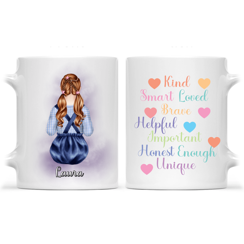 Mug personnalisé pour fille - Cadeau pour petite-fille