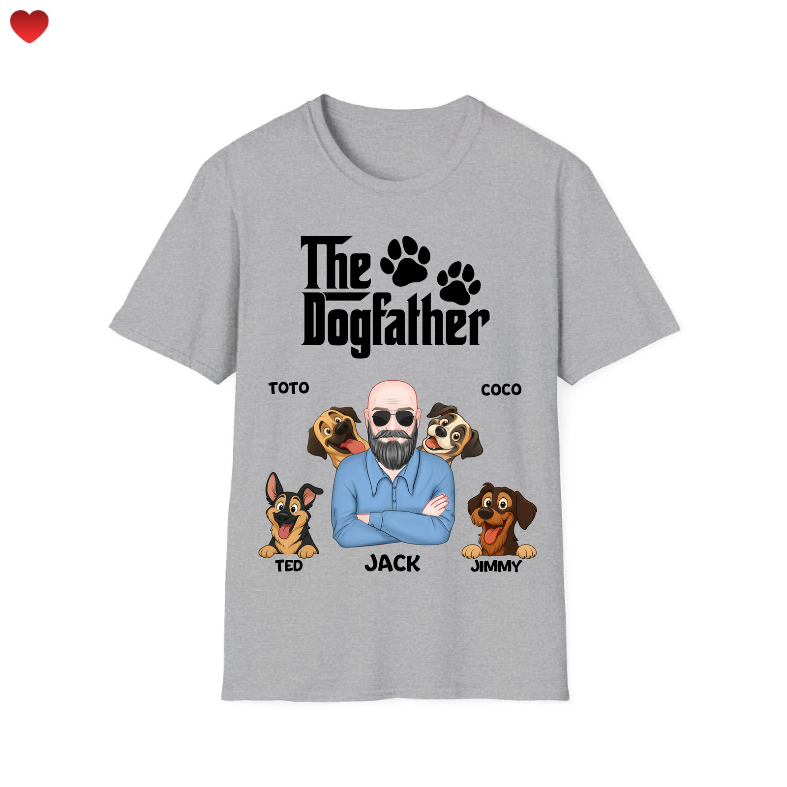 The Dogfather T-Shirt - Up to 6 Dogs