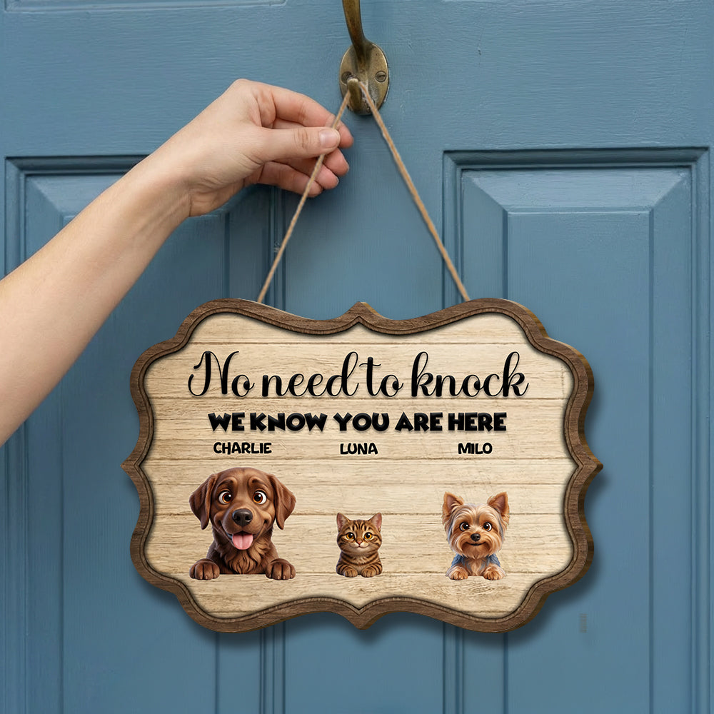 Personalized No Need To Knock Wood Sign