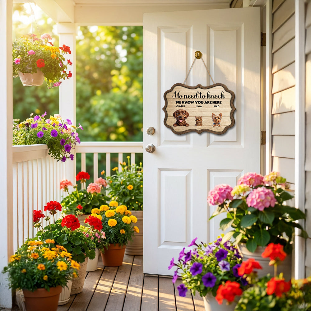 Personalized No Need To Knock Wood Sign