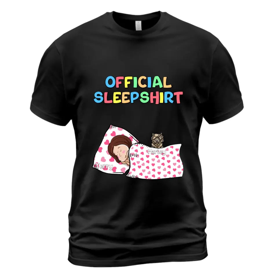 T-shirt officiel pour dormir jusqu'à 4 animaux