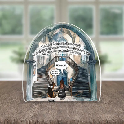 Personalized Wizard Acrylic Plaque - Wizard and Pets