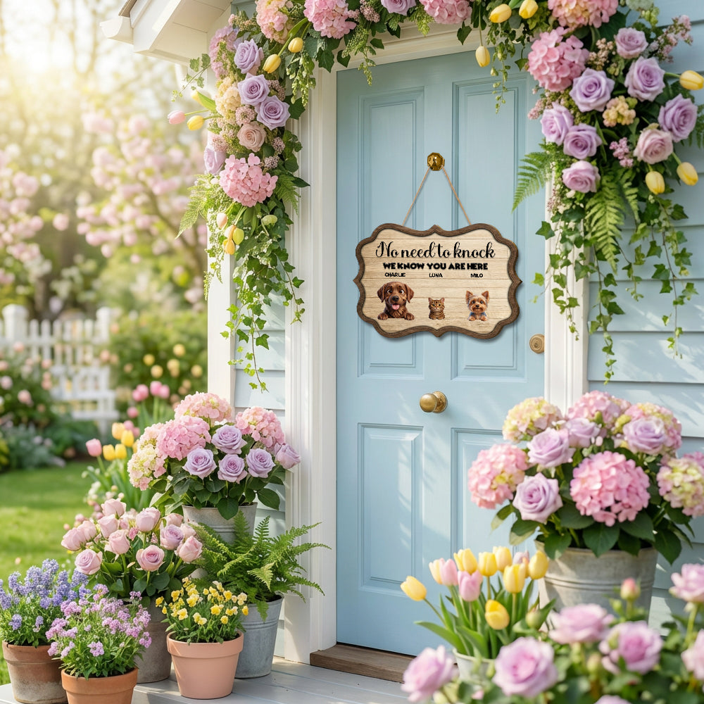 Personalized No Need To Knock Wood Sign