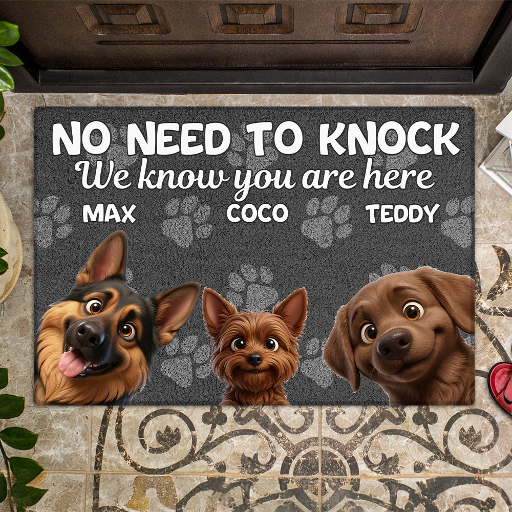 Personalized No Need To Knock Doormat