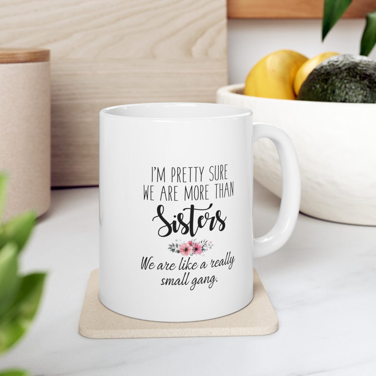 Personalisierte Tasse für Schwestern/Freundinnen – bis zu 9 Frauen – Geschenk für die Schwester