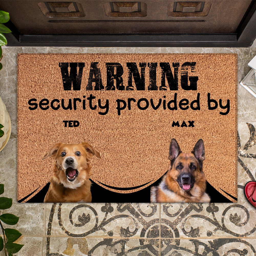 Personalized Pets Doormat - Up to 6 Pets
- Decorative Mat - Upload Photo - Warning