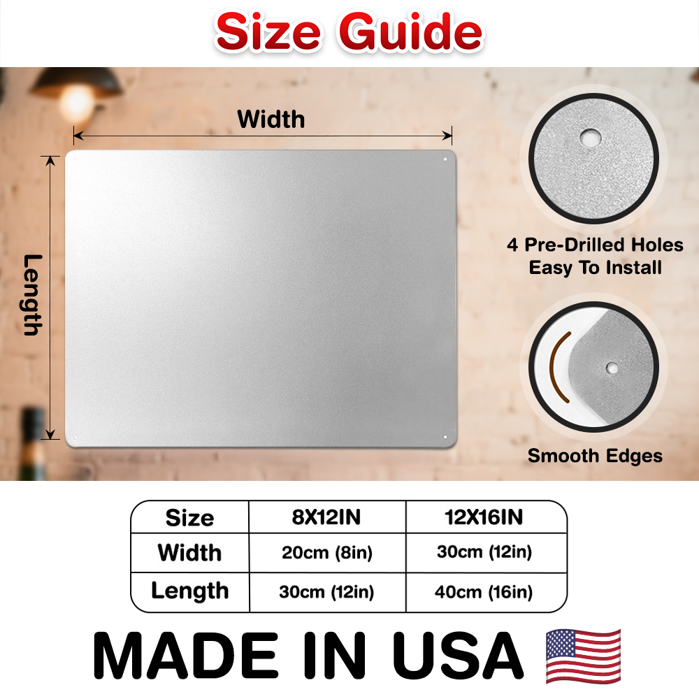 Personalized Metal Sign - Backyard Decoration