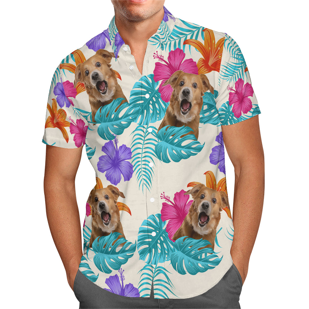 Chemise hawaïenne personnalisée - Jusqu'à 6 photos - Chemise personnalisée - HS25047