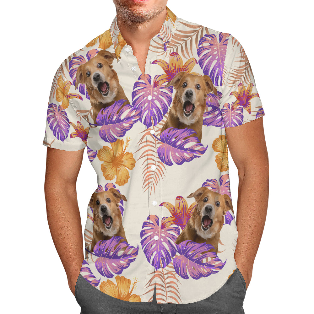 Chemise hawaïenne personnalisée - Jusqu'à 6 photos - Chemise personnalisée - HS25046