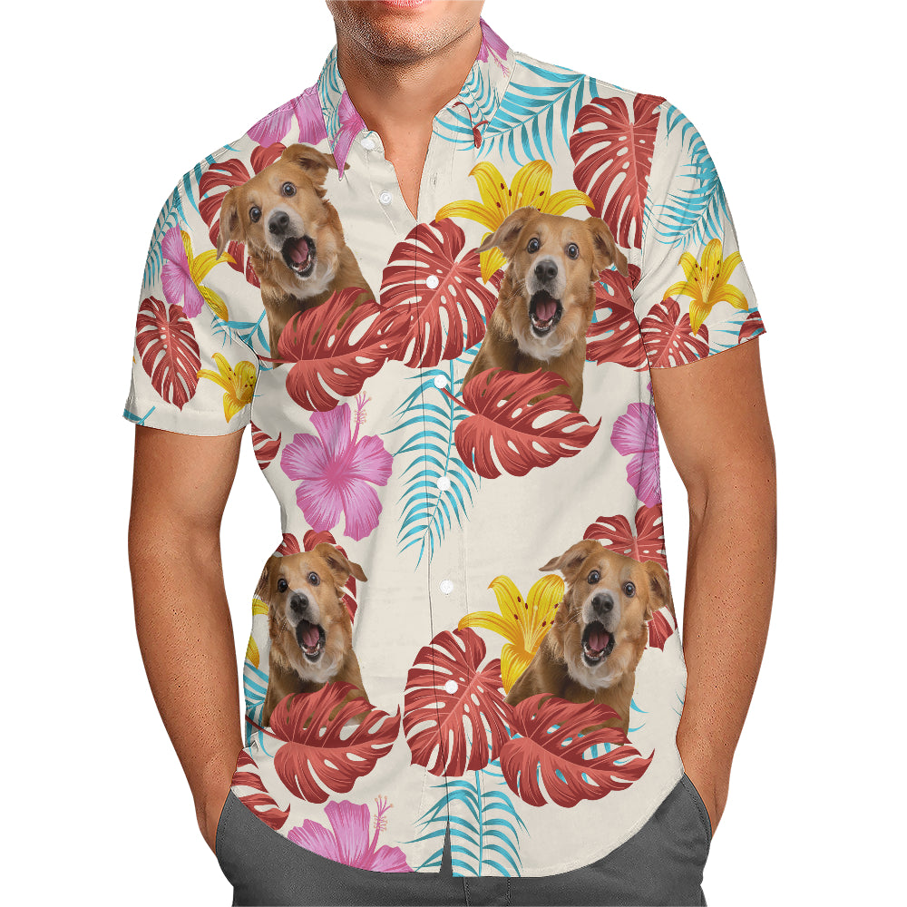 Chemise hawaïenne personnalisée - Jusqu'à 6 photos - Chemise personnalisée - HS25042