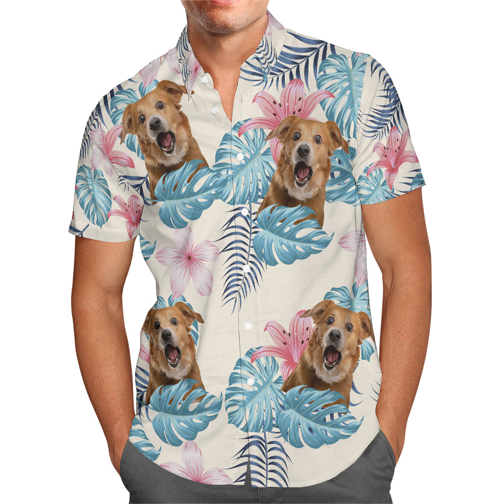 Chemise hawaïenne personnalisée - Jusqu'à 6 photos - Chemise personnalisée - HS25048