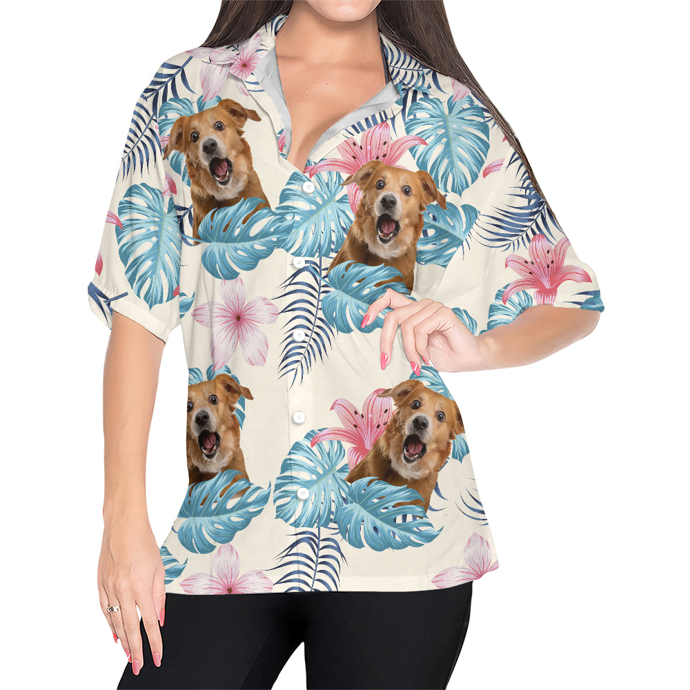 Chemise hawaïenne personnalisée - Jusqu'à 6 photos - Chemise personnalisée - HS25048