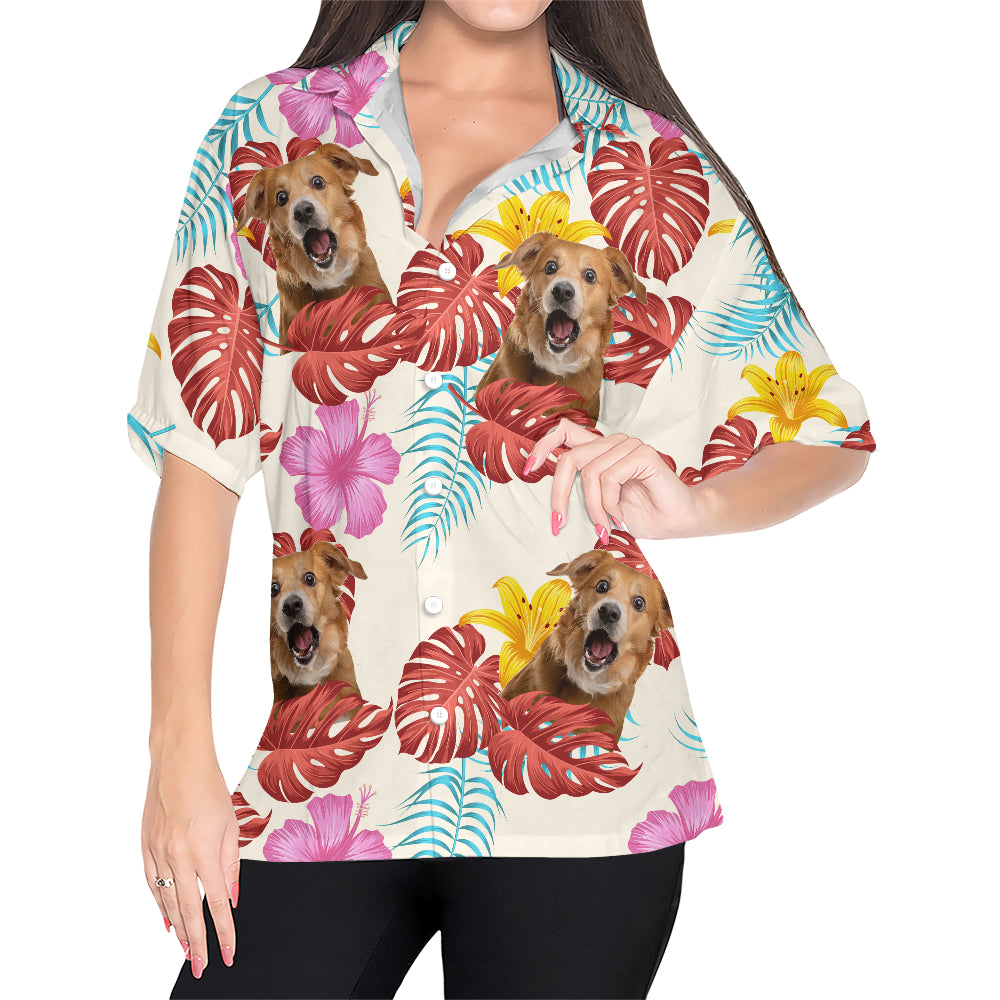 Chemise hawaïenne personnalisée - Jusqu'à 6 photos - Chemise personnalisée - HS25042