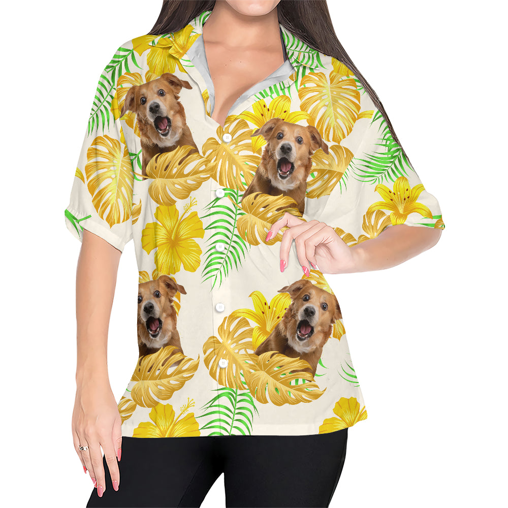 Chemise hawaïenne personnalisée - Jusqu'à 6 photos - Chemise personnalisée - HS25050