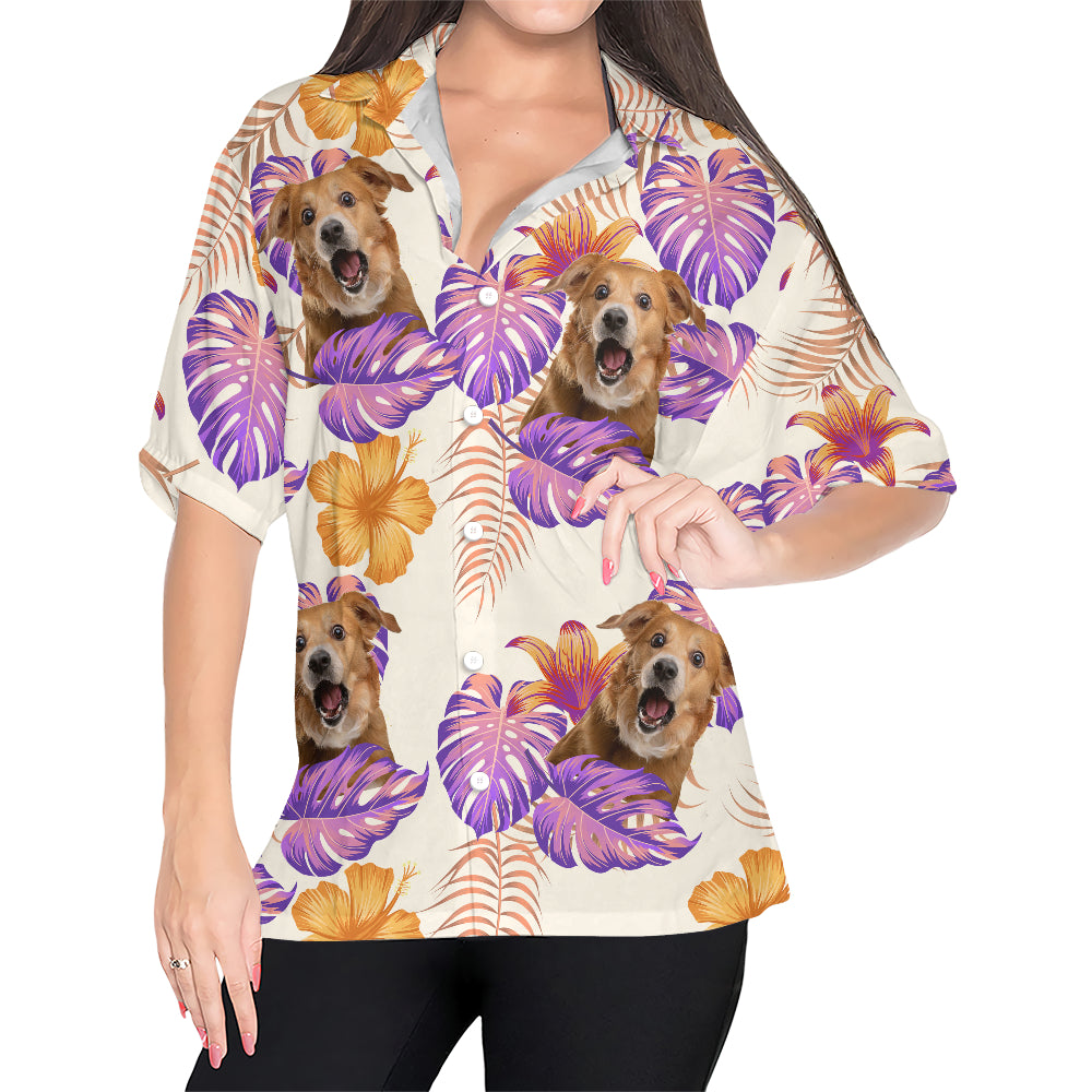 Chemise hawaïenne personnalisée - Jusqu'à 6 photos - Chemise personnalisée - HS25046