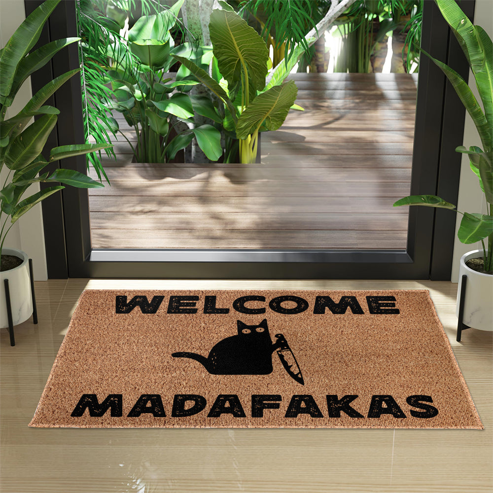 Welcome Madafakas Doormat - Funny Doormat
- Decorative Mat