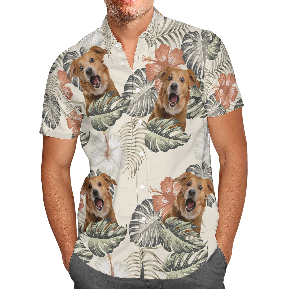Chemise hawaïenne personnalisée - Téléchargez jusqu'à 6 photos - HS25001