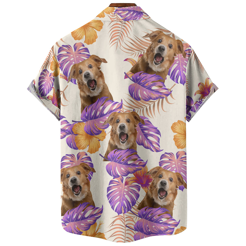 Chemise hawaïenne personnalisée - Jusqu'à 6 photos - Chemise personnalisée - HS25046