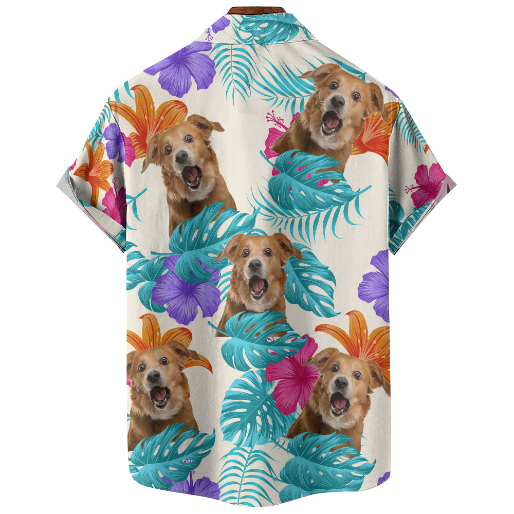 Chemise hawaïenne personnalisée - Jusqu'à 6 photos - Chemise personnalisée - HS25047