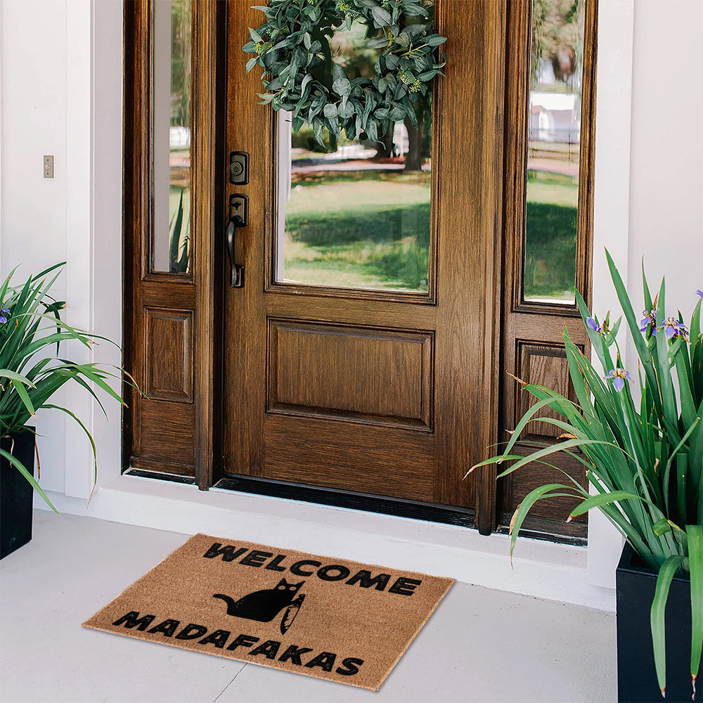 Welcome Madafakas Doormat - Funny Doormat
- Decorative Mat