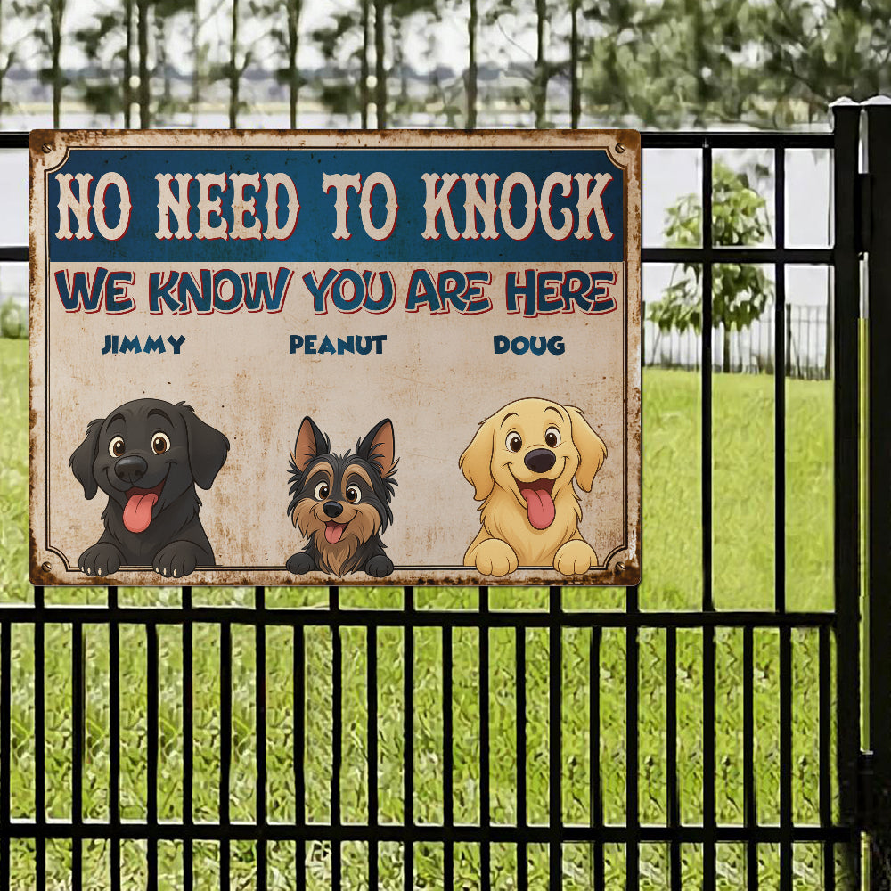 Plaque métallique personnalisée - Décoration d'entrée - Plaque métallique pour animaux de compagnie - Jusqu'à 6 animaux