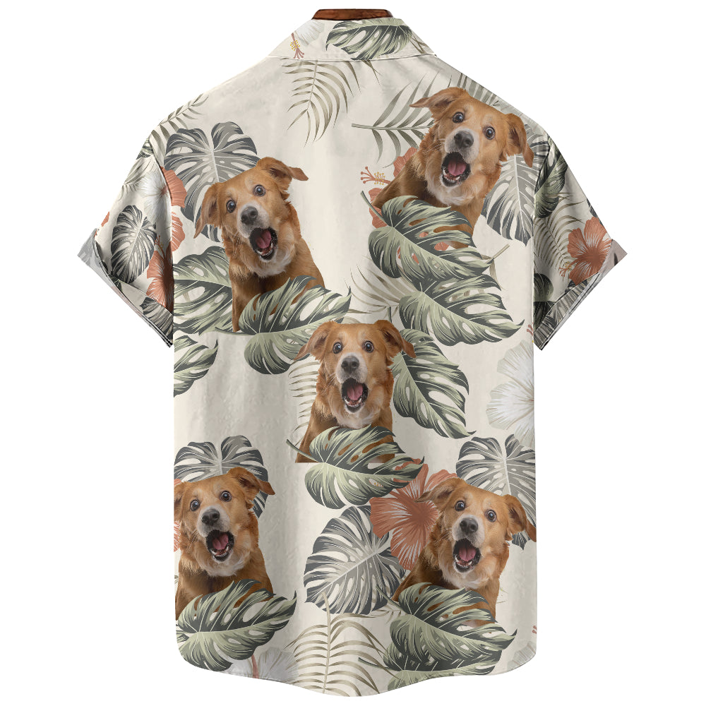 Chemise hawaïenne personnalisée - Téléchargez jusqu'à 6 photos - HS25001