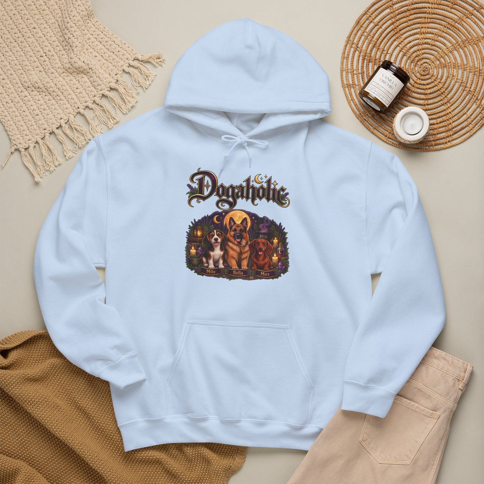 Personalized Dog Hoodie – Dogaholic Mystic Moonlight – Foto 20