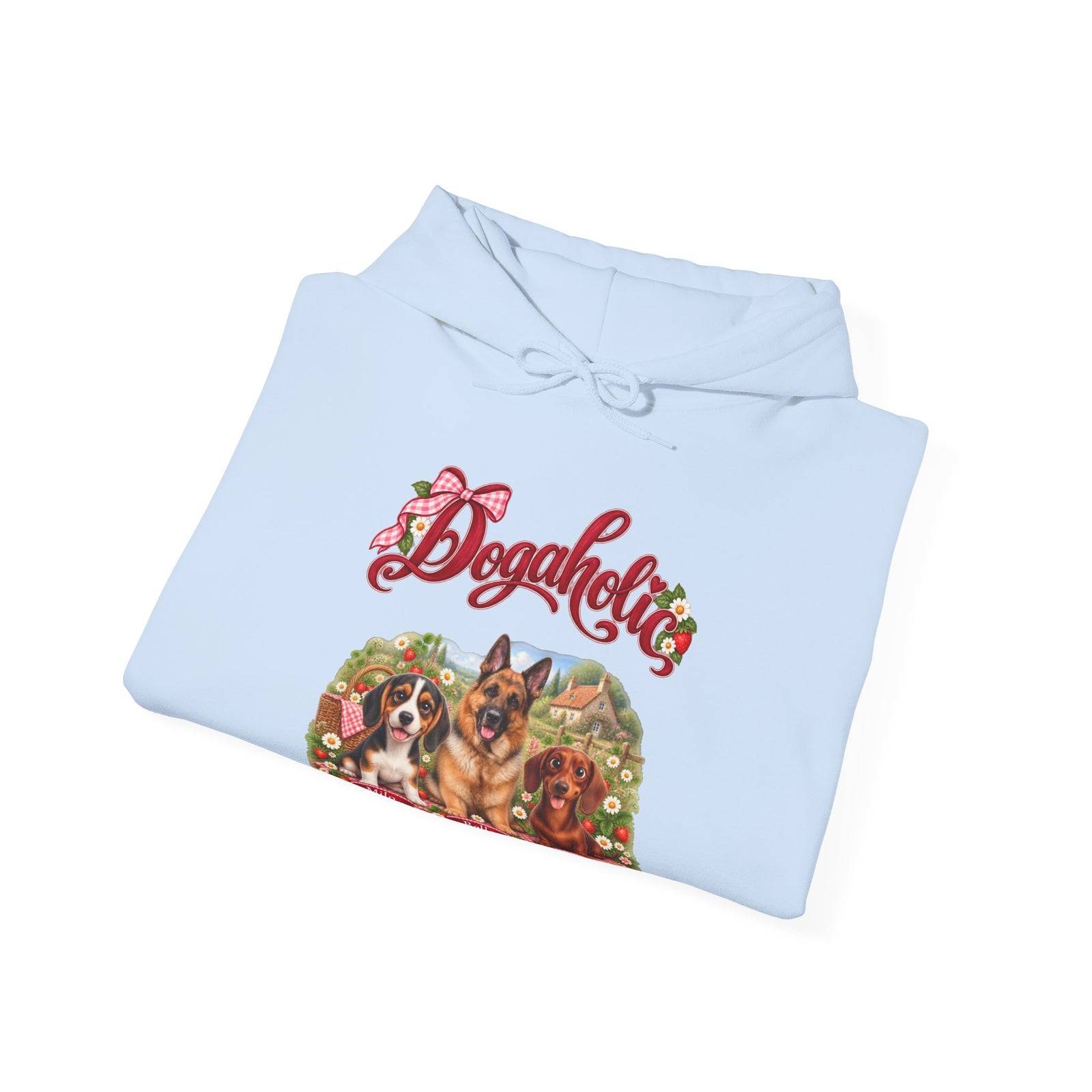 Personalized Dog Hoodie – Dogaholic Strawberry Picnic – photo 21