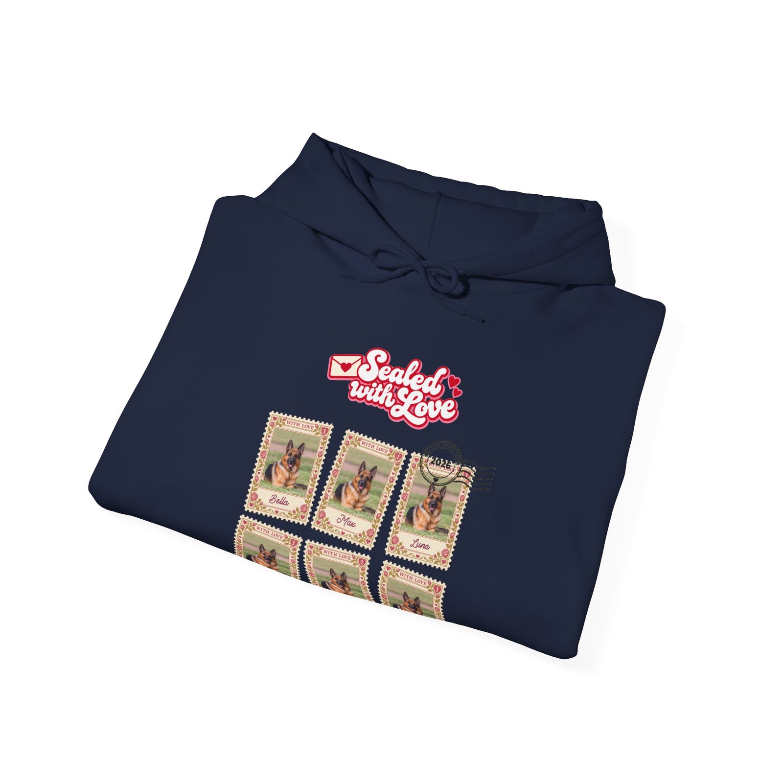 Personalized Dog Hoodie – Sealed with Love Stamps – Foto 3