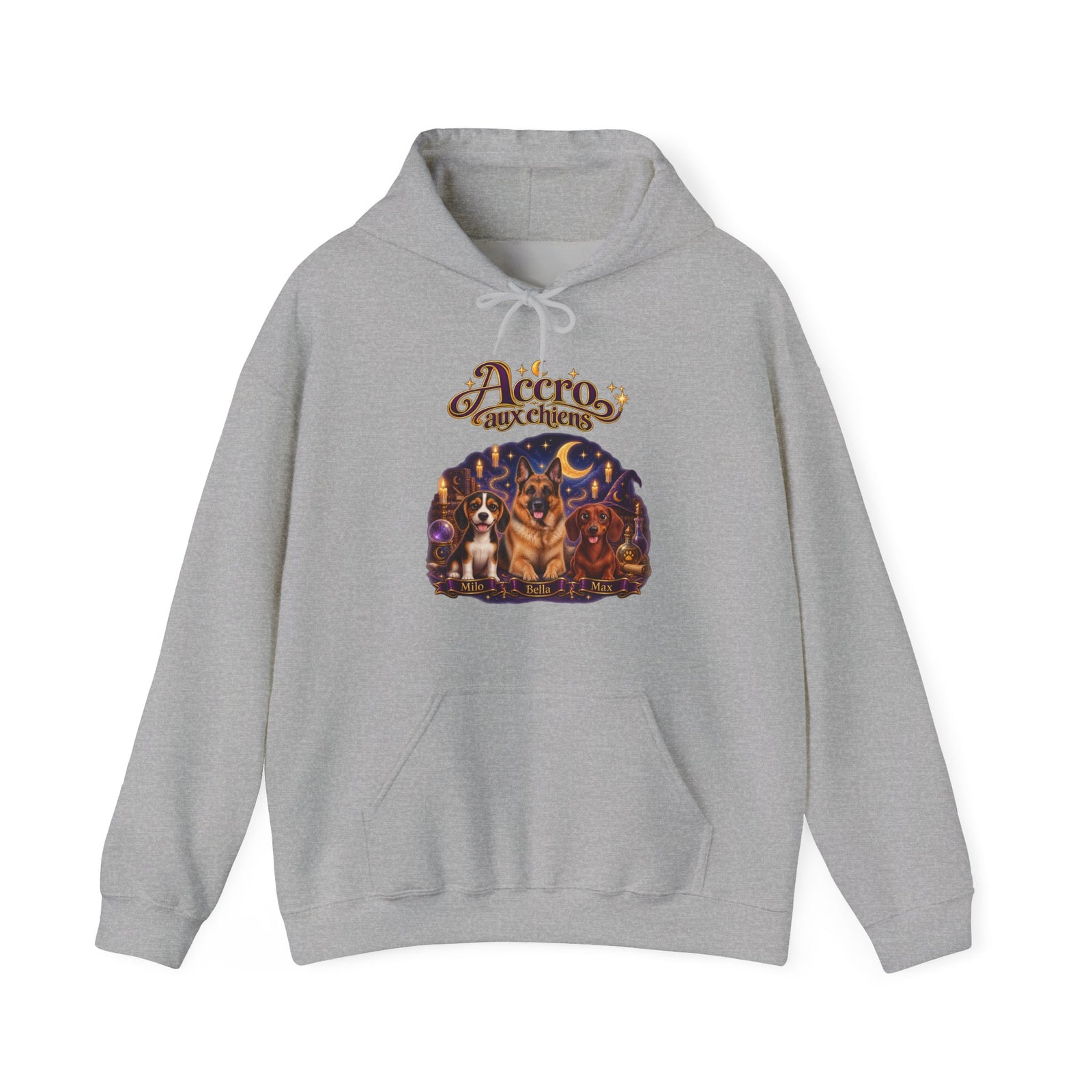 Sweat à capuche chien personnalisé – Univers de sorcier – photo 4