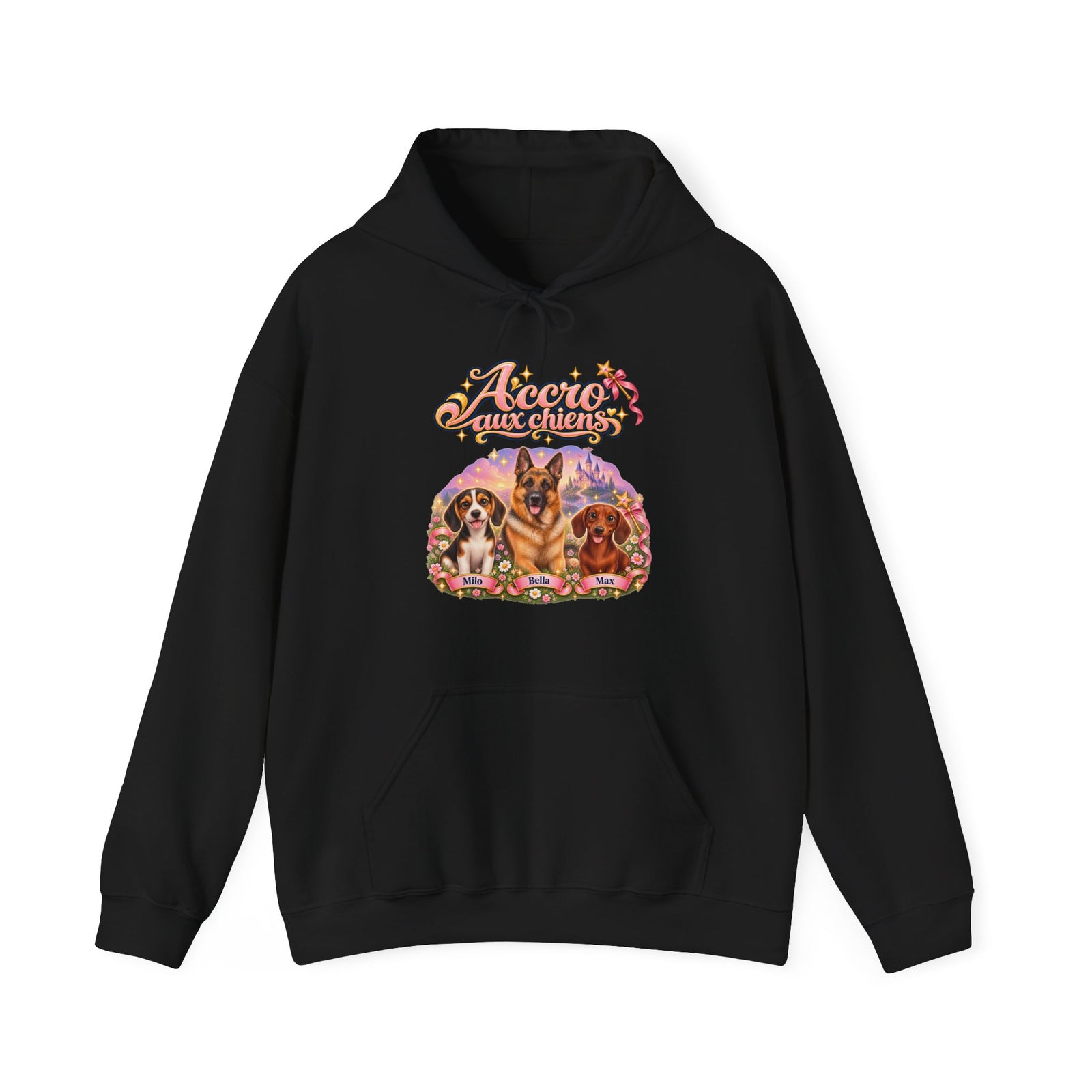 Sweat à capuche chien personnalisé – Accro aux chiens – photo 10