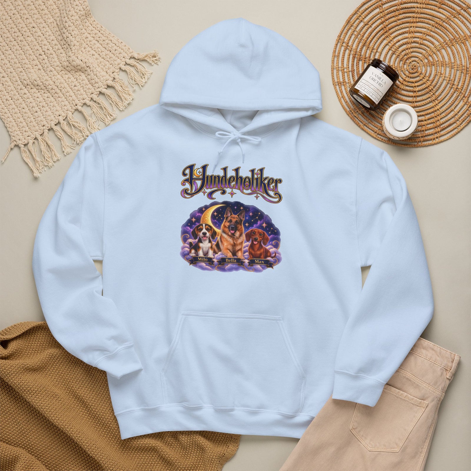 Personalisierter Hund Hoodie – Hundeholiker Sternenhimmel – Foto 20