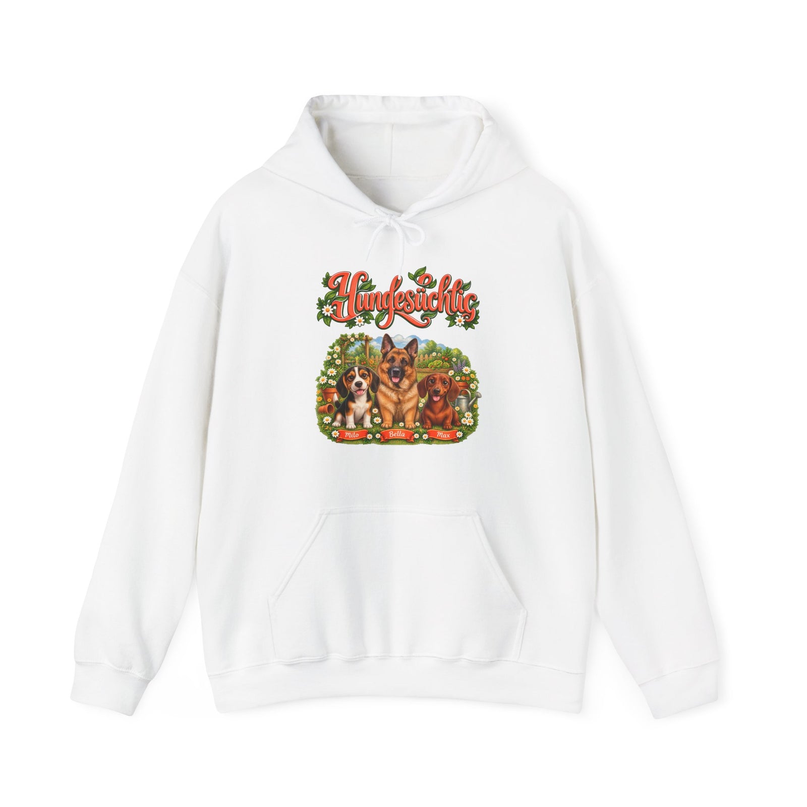Personalisierter Hoodie mit Hund – Hundesüchtig – Foto 7