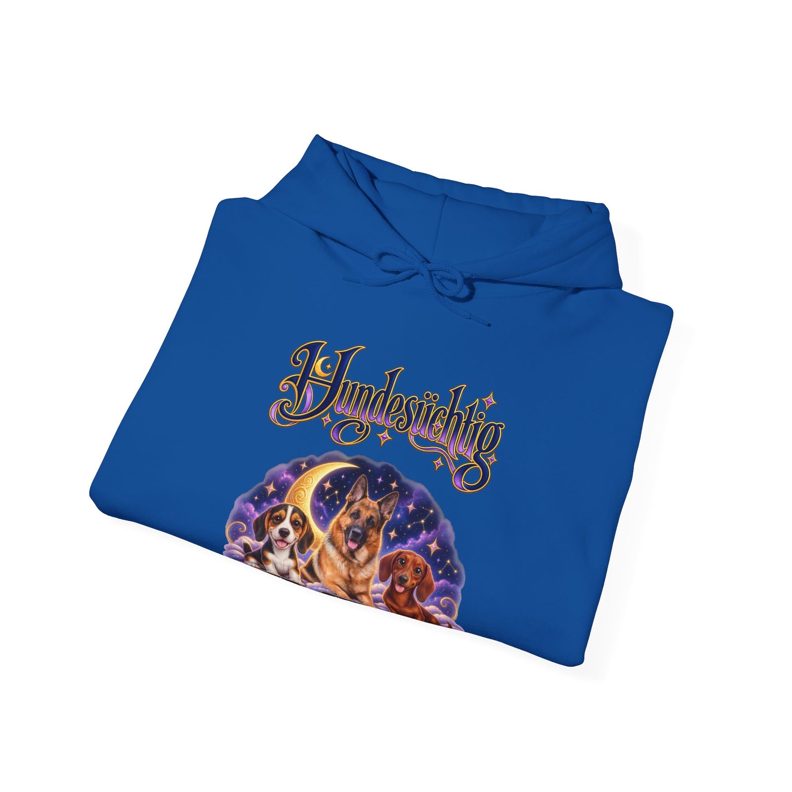 Personalisierter Hund Hoodie – Hundesüchtig Mondhimmel – Foto 15