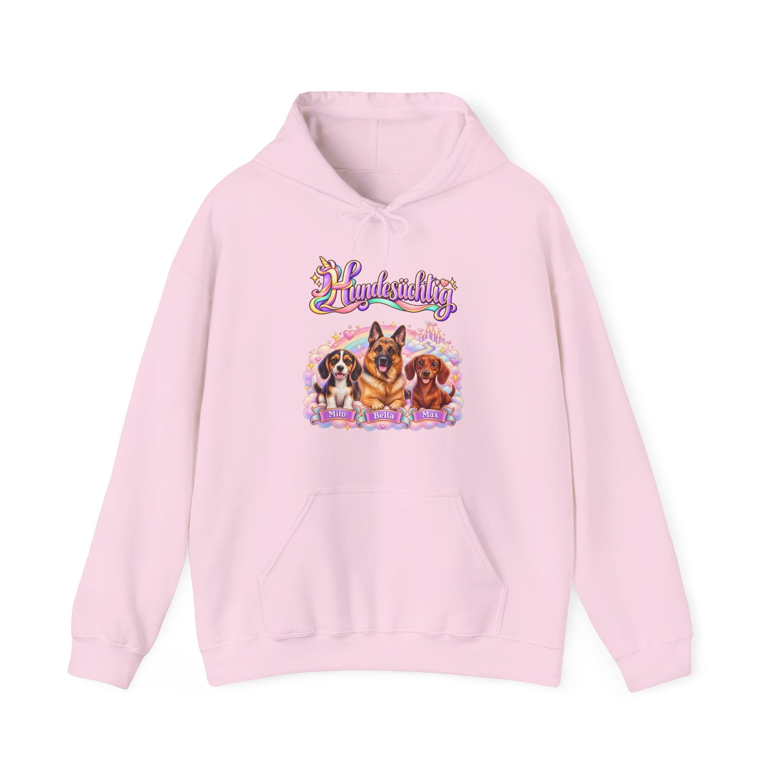 Personalisierter Hunde-Hoodie – Hundesüchtig Einhorn – Foto 16