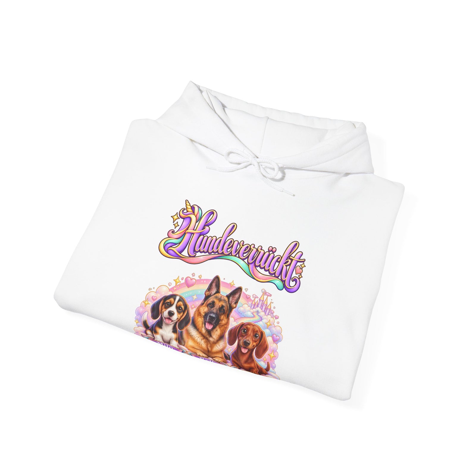 Personalisierter Hoodie mit Hunden – Hundeverrückt Einhorn – Foto 9