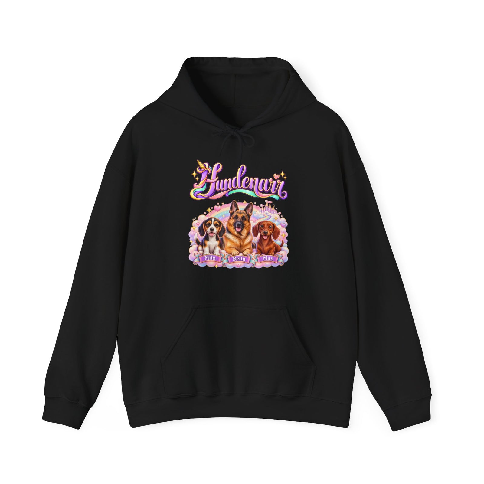 Personalisierter Hund Hoodie – Einhorn Hundenarr – Foto 10