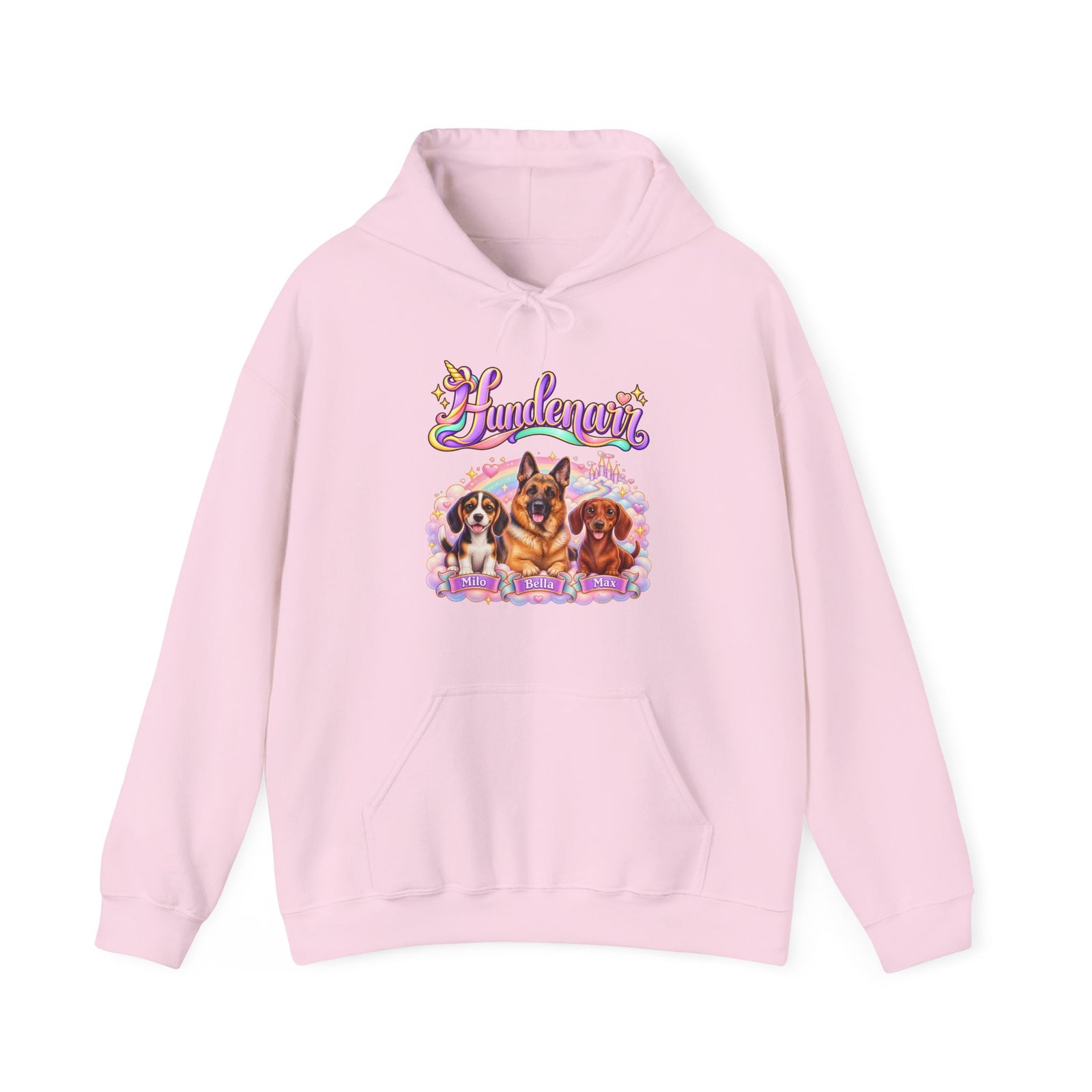 Personalisierter Hund Hoodie – Einhorn Hundenarr – Foto 16