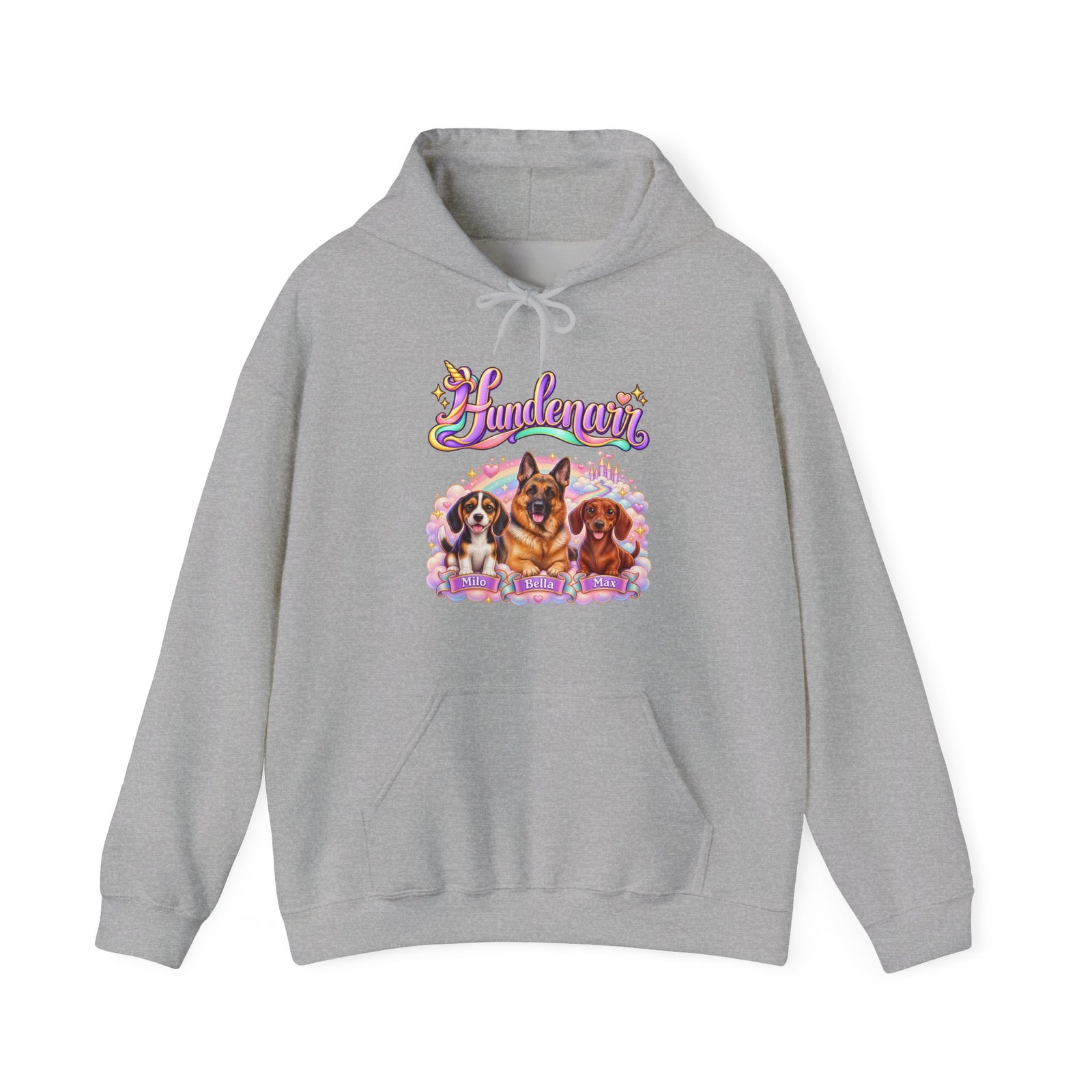 Personalisierter Hund Hoodie – Einhorn Hundenarr – Foto 4