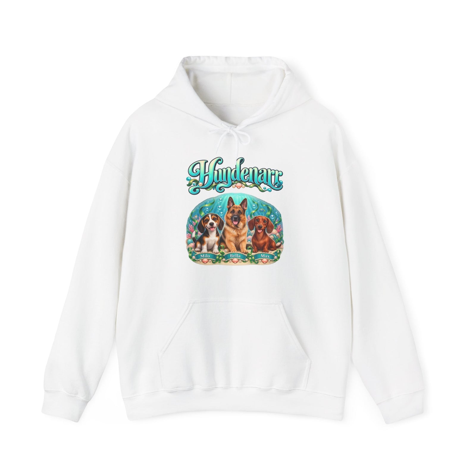 Personalisierter Hund Hoodie – Hundenarr Unterwasserwelt – Foto 7