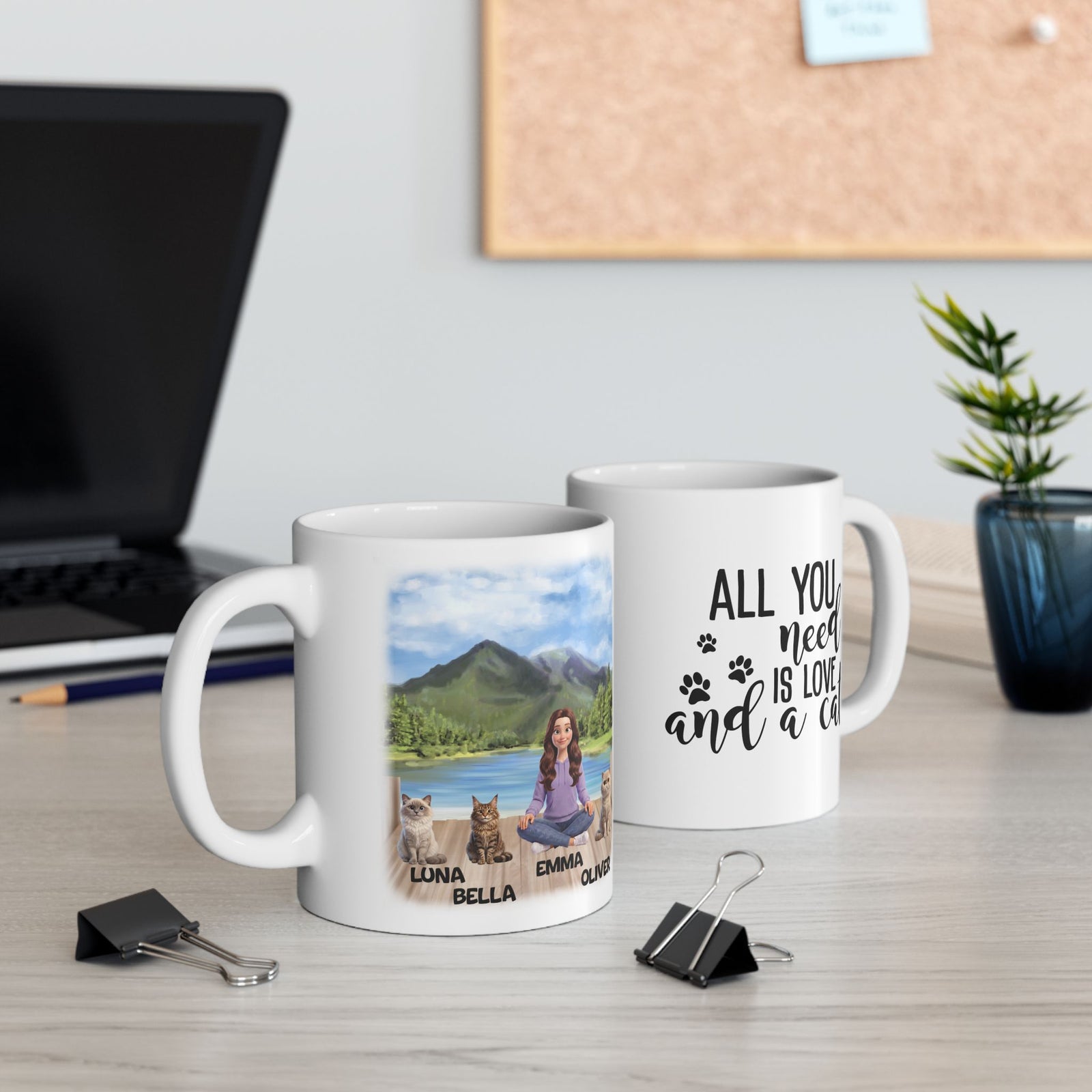 Tasse « Maman Chat » - Tasse personnalisée « Maman Chat » – photo 3