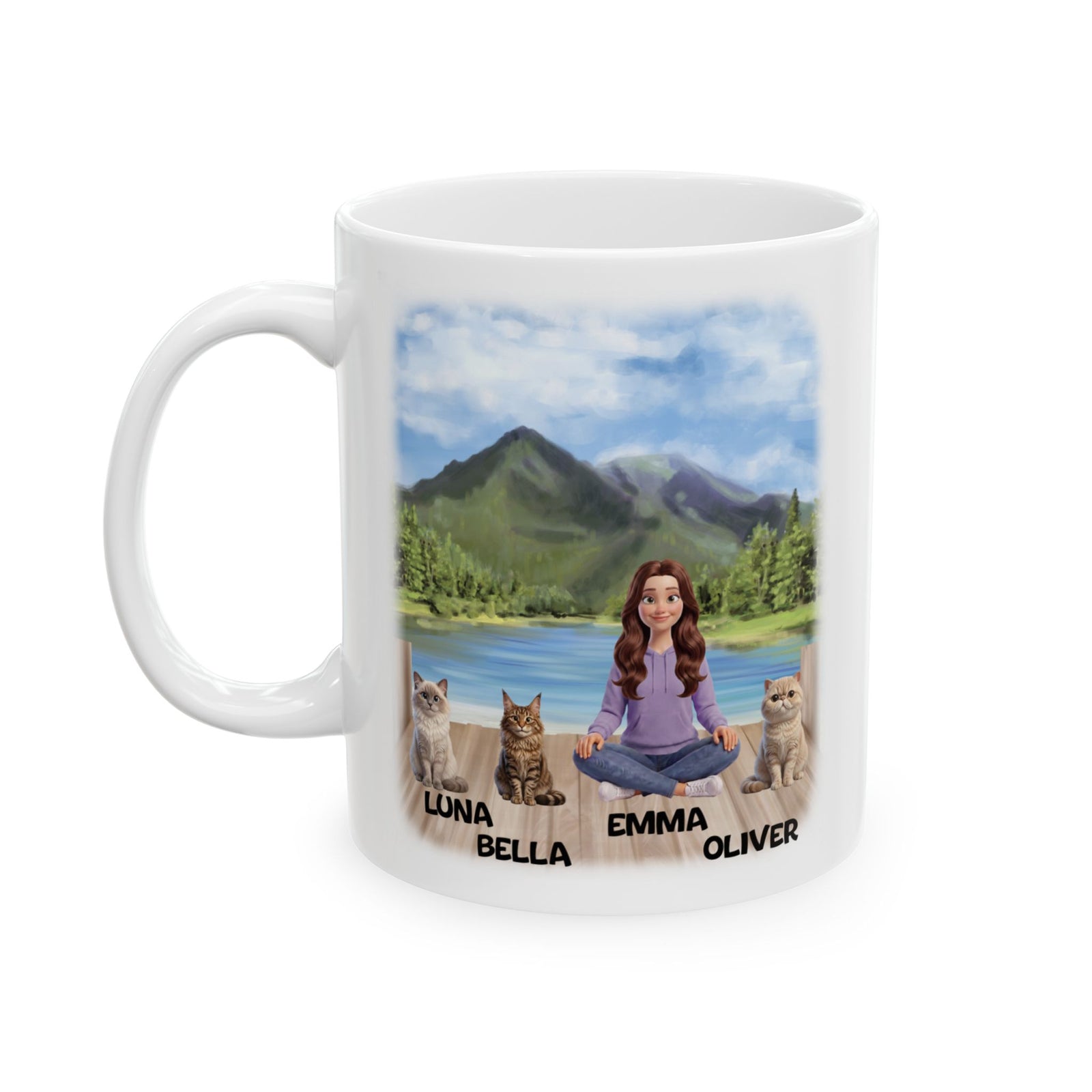 Tasse « Maman Chat » - Tasse personnalisée « Maman Chat »