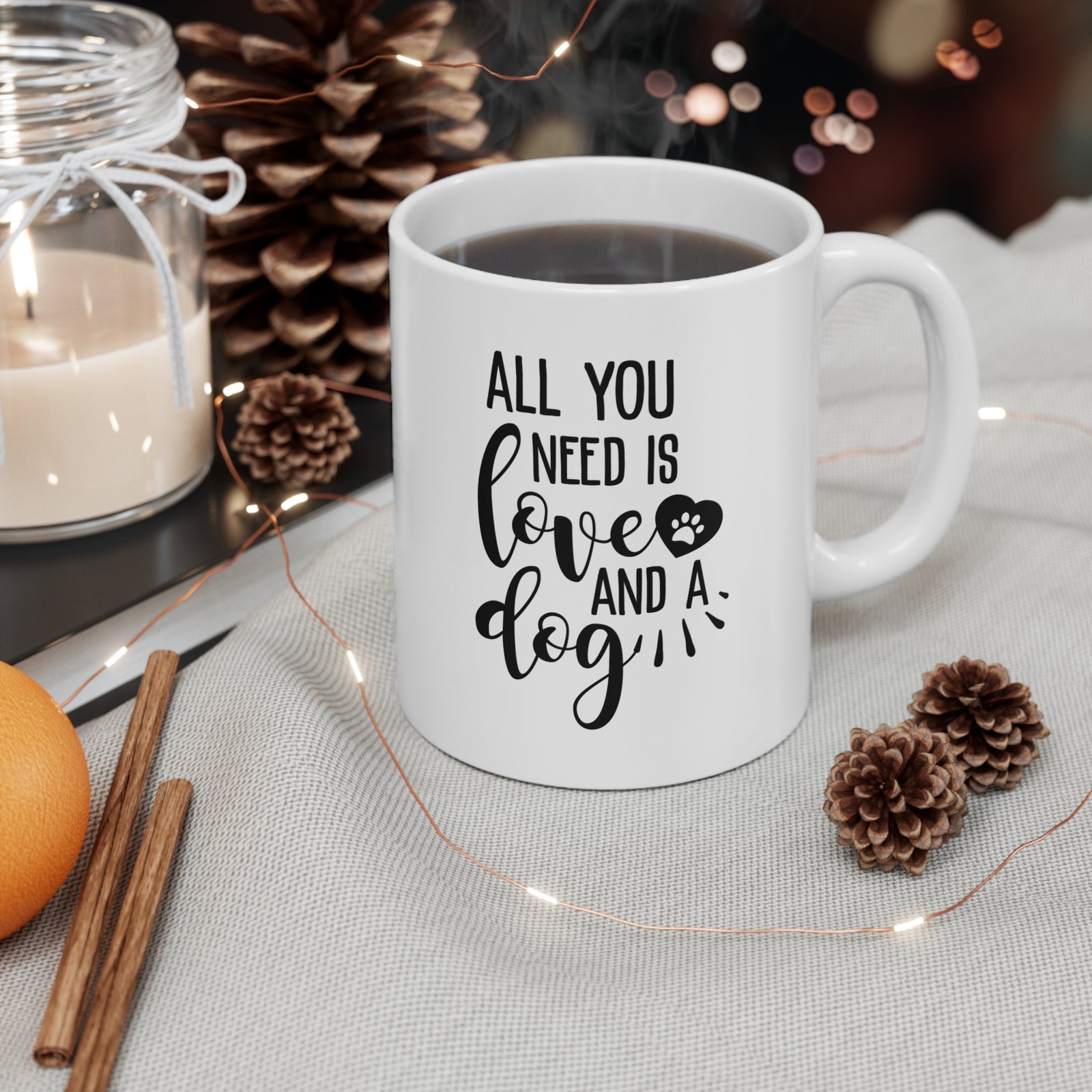 Personalised Dog Mug – Three Dogs on the Beach – photo 4