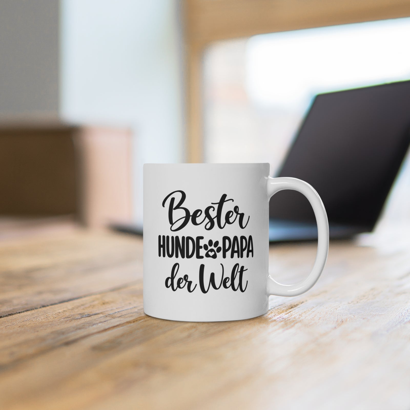 Personalisierte Tasse mit Hund – Cartoon-Porträt mit Namen – Foto 3