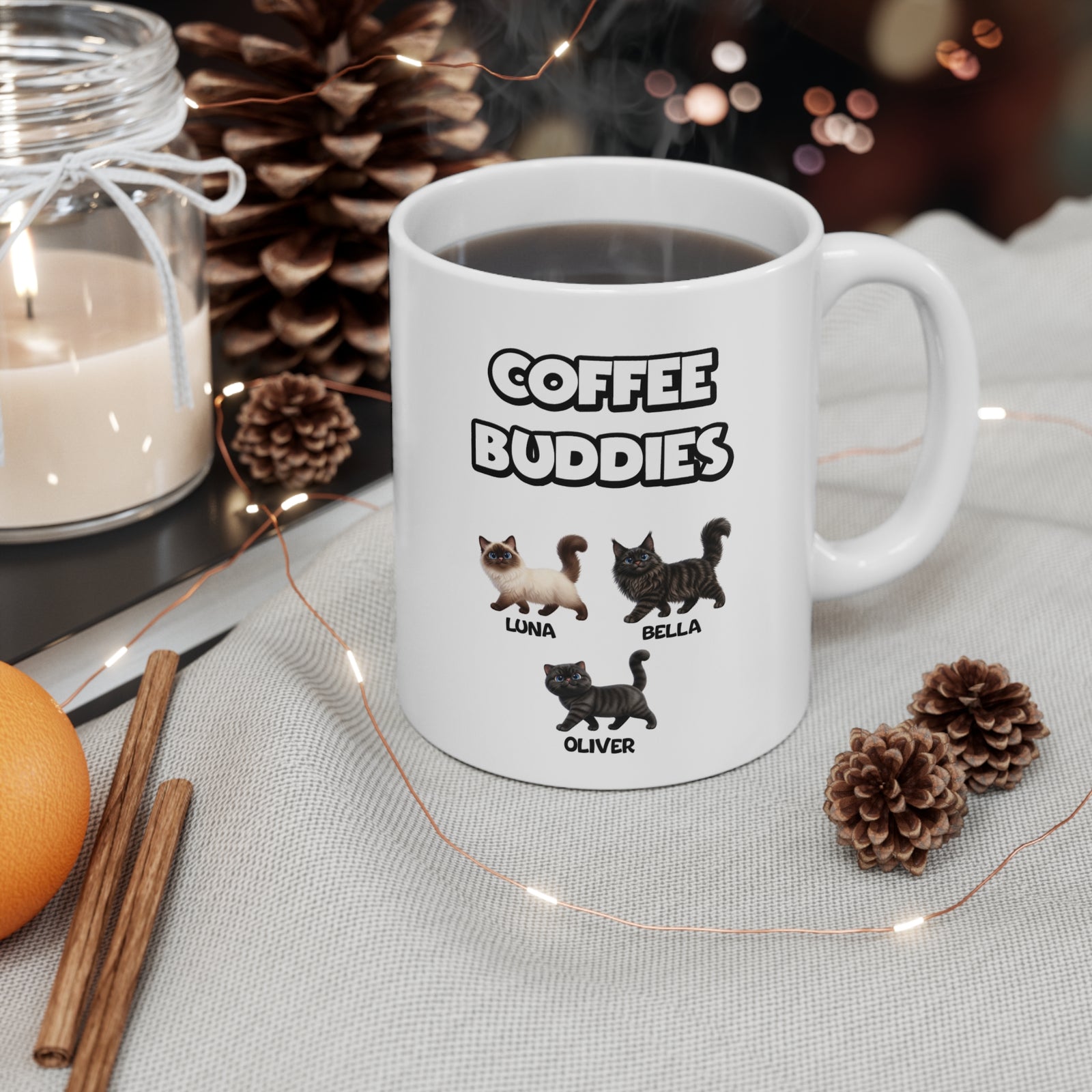 Personalised Cat Mug – Coffee Buddies – photo 4