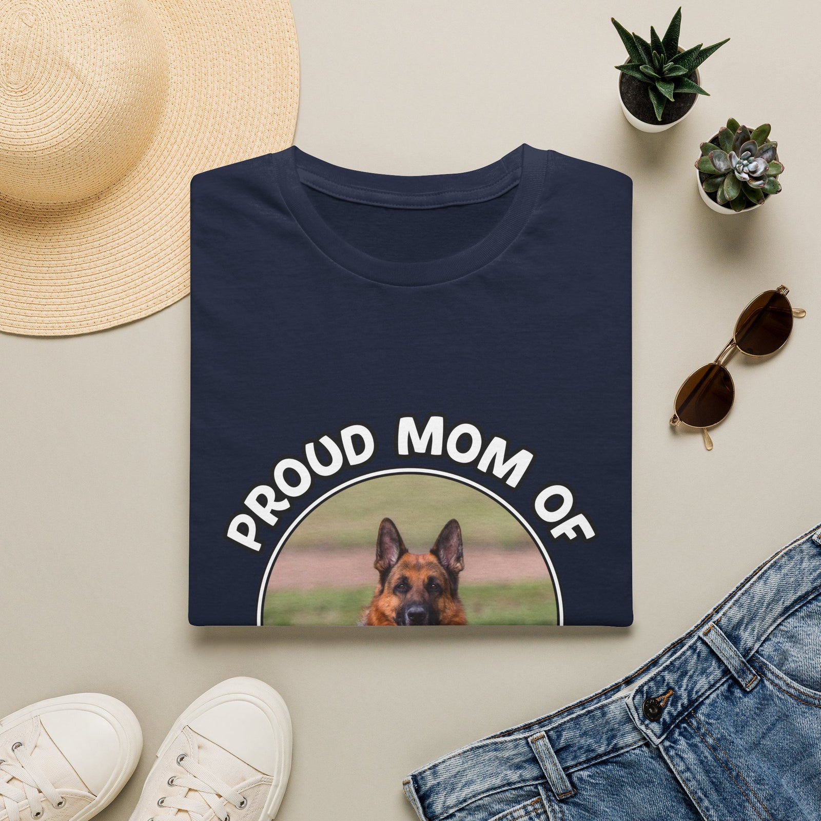 Personalized Graphic Tee – Proud Mom Photo Banner – photo 5