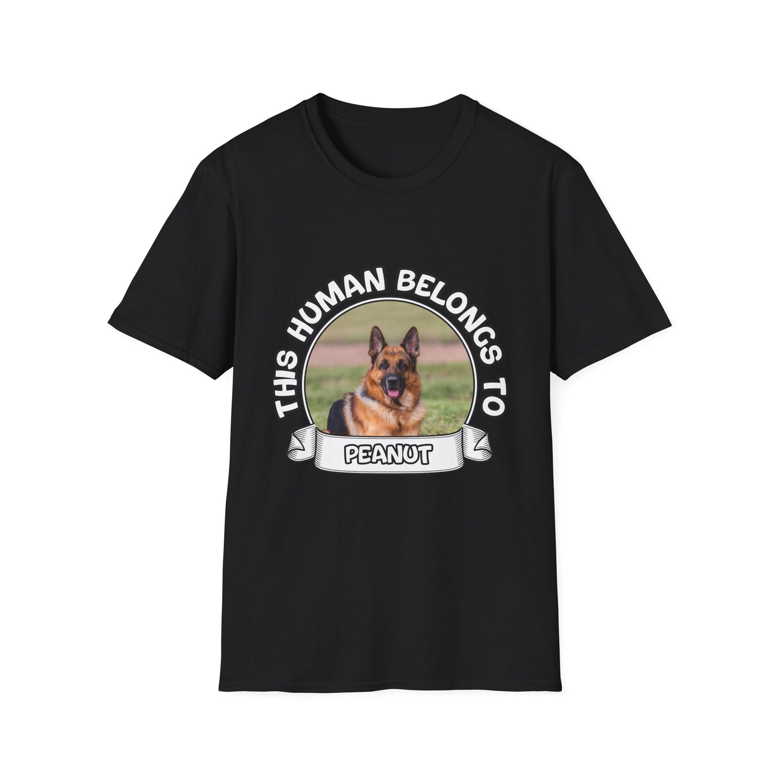 Personalized Graphic Tee – This Human Belongs To – photo 16