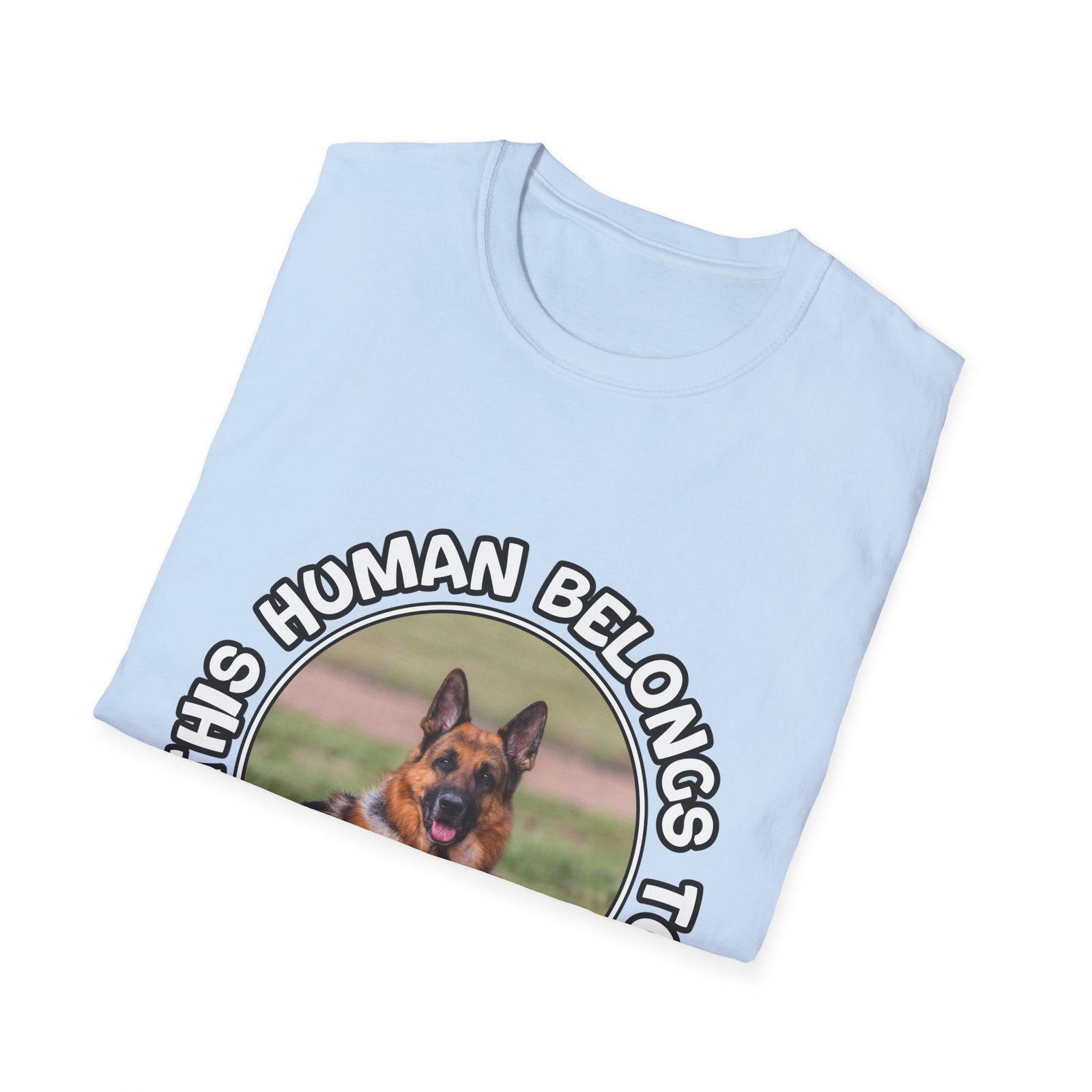 Personalized Graphic Tee – This Human Belongs To – photo 3