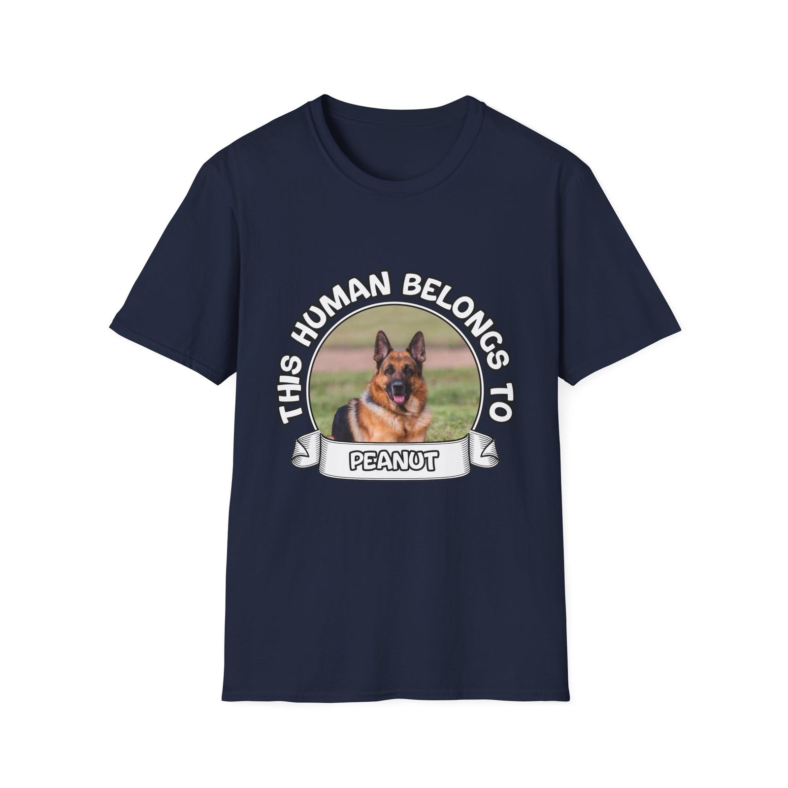 Personalized Graphic Tee – This Human Belongs To – photo 4